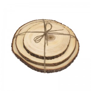 Lipper International 3 Piece Acacia Tree Bark Board Set IG1646